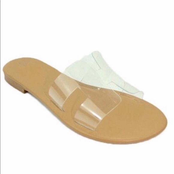 ***PRICE IS FIRM***Clear flat sandals/slides - Picture 3 of 3
